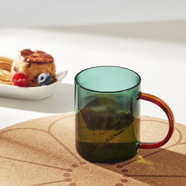 Кружка, разные цвета зеленый, коричневый, 41 сл IKEA SKUGGSTUBB 105.947.17 - фото 3