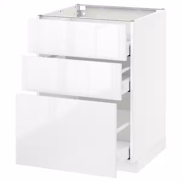 METOD / MAXIMERA Напольный шкаф с 3 ящиками - фото 1