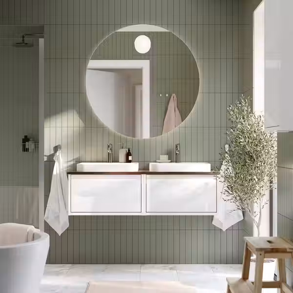 ÄNGSJÖN ЭНГШЁН / BACKSJÖN БАККШЁН Шкаф п-раковину/раковины/смесители - фото 2