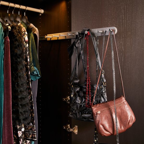 Выдвижная многофункциональный вешалка, темно-серый 58 см IKEA KOMPLEMENT КОМПЛИМЕНТ 103.666.40 - фото 4