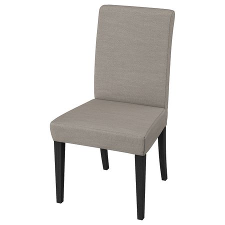 Стул, темно-коричневый, Нольхага серо-бежевый IKEA ХЕНРИКСДАЛЬ 492.272.62