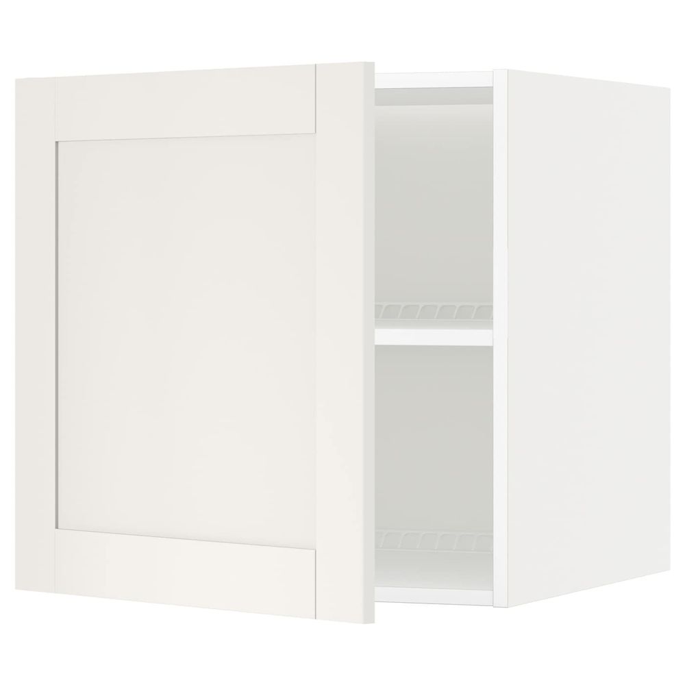 Верхний шкаф на холодильник/морозильн, белый/Сэведаль белый 60x60 см IKEA METOD МЕТОД 192.232.51 - схема-чертеж с размерами