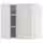 METOD Навесной шкаф с полками/2дверцы - белый/Aspudden светло-серый 60x60 см