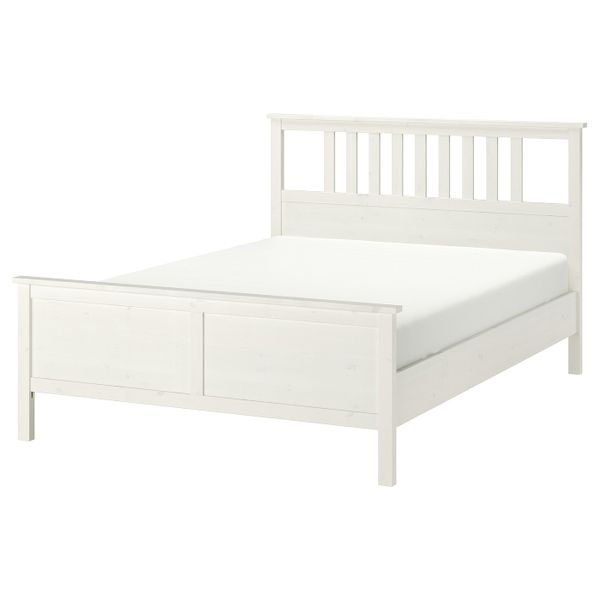 Каркас кровати, белая морилка 180x200 см IKEA HEMNES ХЕМНЭС 992.108.29 - фото 1