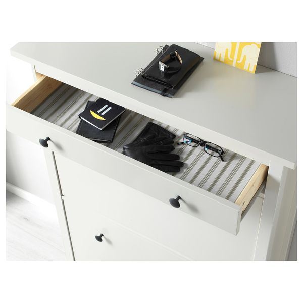Галошница с 2 отделениями, белый 89x30x127 см IKEA HEMNES ХЕМНЭС 903.753.01 - фото 4