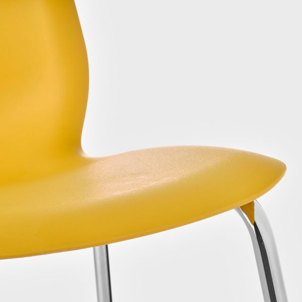 Стул, темно-желтый/Брур-Инге хромированный IKEA LEIFARNE ЛЕЙФ-АРНЕ 993.042.05 - фото 3