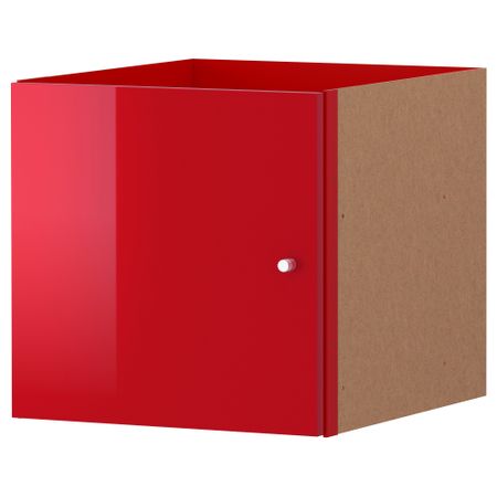 Вставка с дверцей КАЛЛАКС, глянцевый красный (33x33 см)