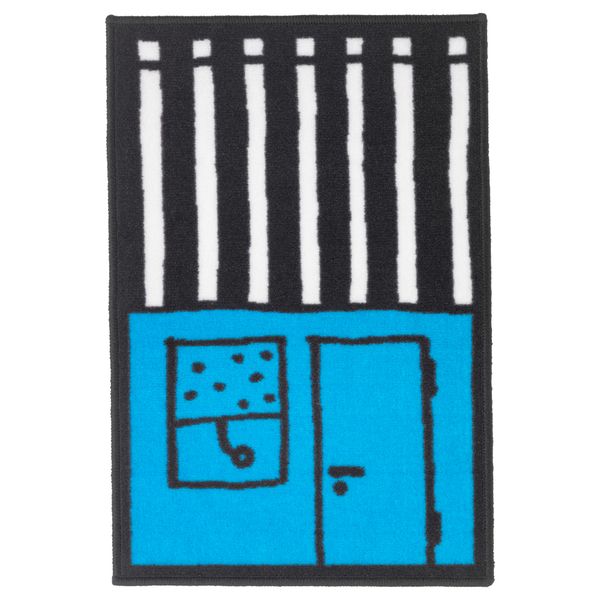 Ковер ХЕММАХОС, бирюзовый (50x75 см) - фото 1