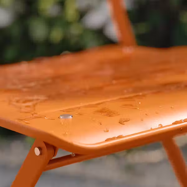 SUNDSÖ СУНДСЁ Стул складной - ярко-оранжевый для сада - фото 6