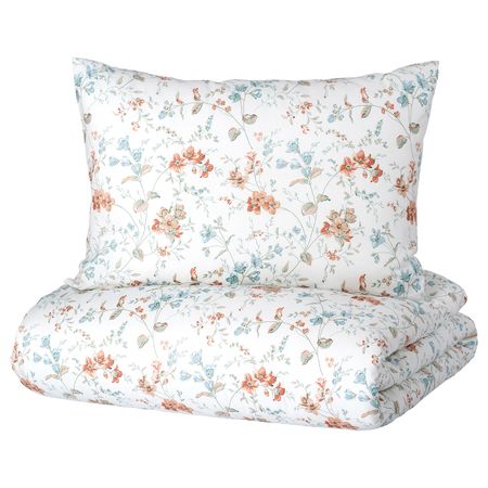 Пододеяльник и 2 наволочки, цветок 200x200/50x70 см IKEA ÄRTVICKER ЭРТВИККЕР 704.790.93