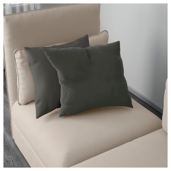 3-местный диван-кровать ВАЛЛЕНТУНА, Оррста бежевый - схема-чертеж с размерами