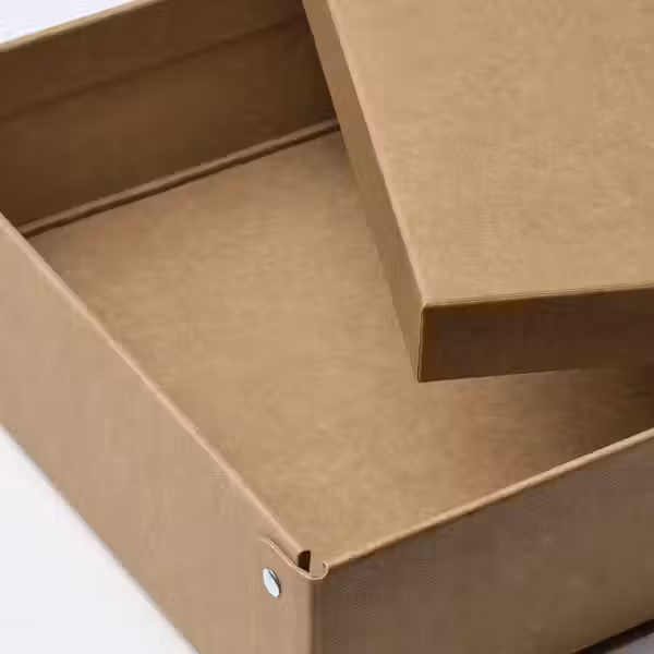 GÄRDESGÅRD ГЭРДЕСГОРД Коробка с крышкой - естественный 25x35x8 см - фото 4