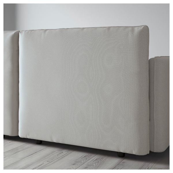 5-местный диван-кровать ВАЛЛЕНТУНА, Оррста светло-серый - схема-чертеж с размерами