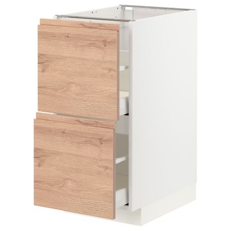 Напольный шкаф 2 фасада, 2 высоких ящика, 40x60 cm IKEA METOD МЕТОД, MAXIMERA МАКСИМЕРА 194.027.85