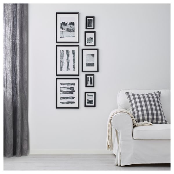 Рама с постером, 8 предмета КНОППЭНГ, черный - фото 2