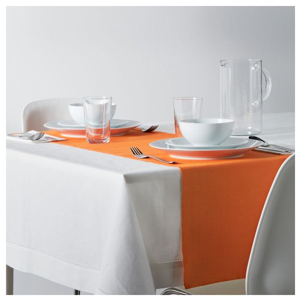 Дорожка настольная МЭРИТ, оранжевый (35x130 см) - фото 6