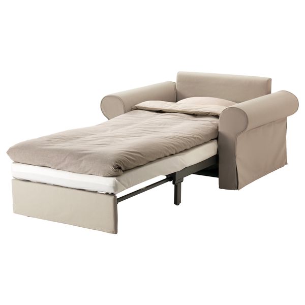 Кресло-кровать БАККАБРУ / МАРИЕБЮ, Тигельшо бежевый - фото 2