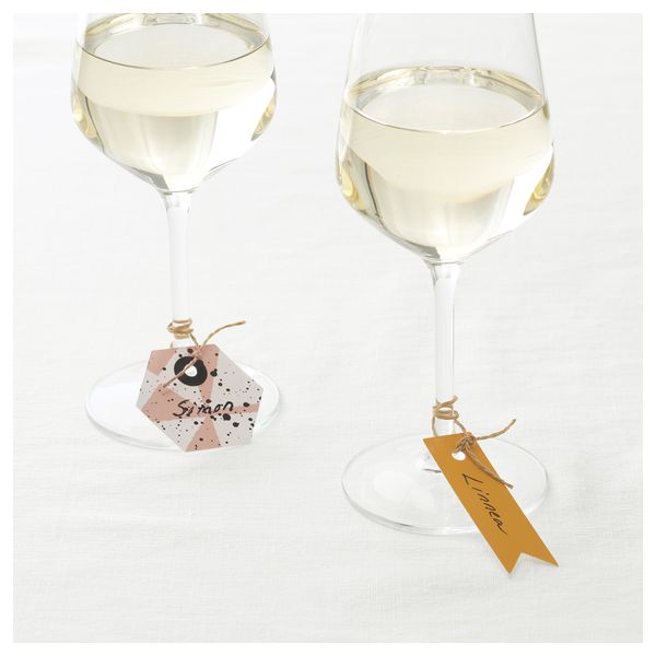 Ярлыки для подарков ЛАНКМОЙ, белый черный, розовый - фото 2