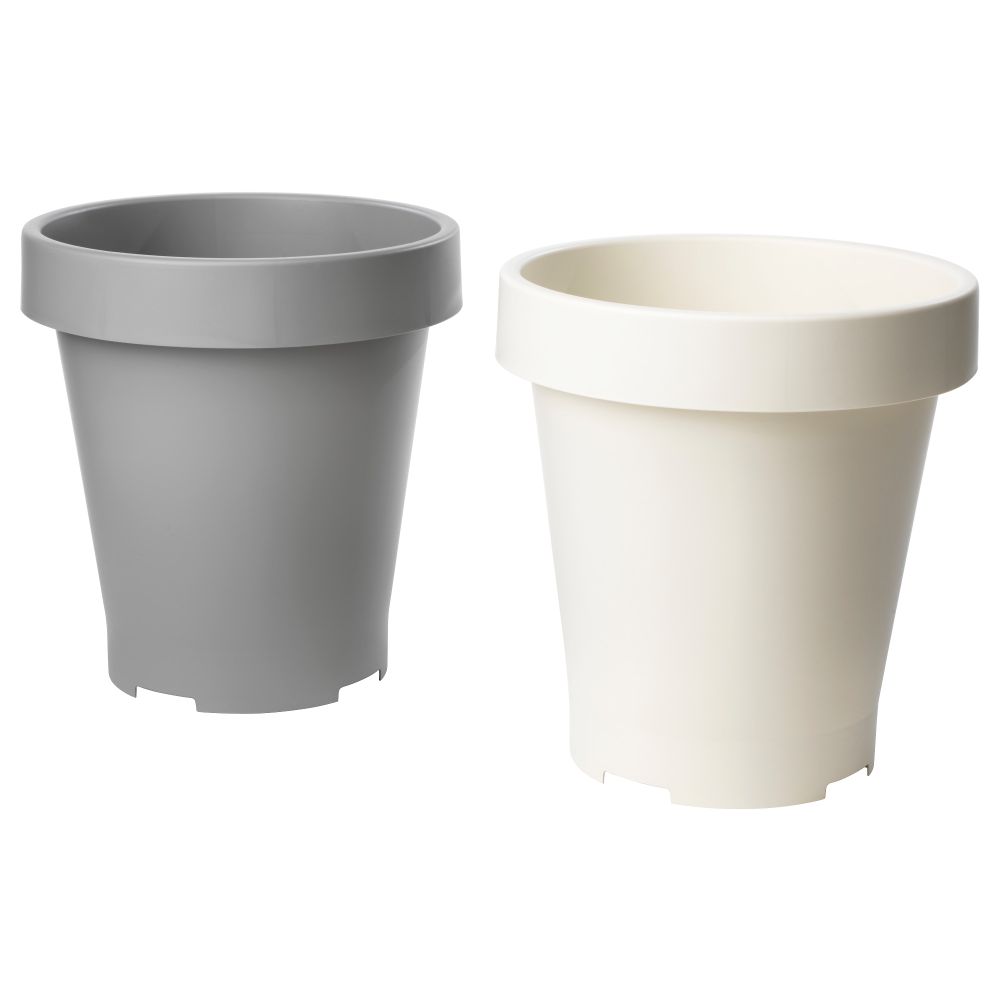 Горшок цветочный ГРЭВА, д/дома/улицы, разные цвета (42x50 см) - схема-чертеж с размерами