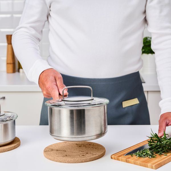 Подставка под горячее, пробка с рисунком 19 см IKEA VÅRFINT ВОРФИНТ 304.859.58 - фото 3