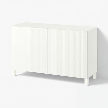 BESTÅ Комбинация для хранения с дверцами - Förvaltare белый/Stubbarp белый 120x42x74 см