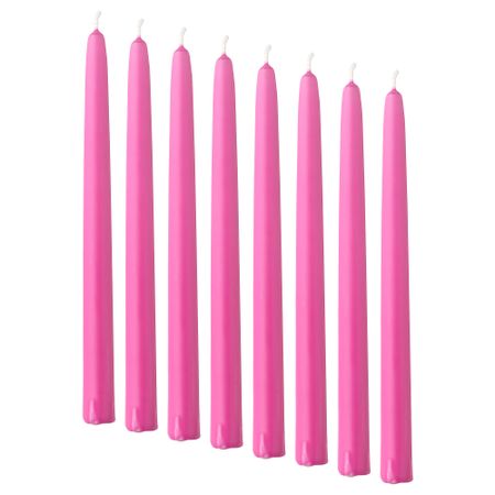 Неароматическая свеча КЛОКХЕТ, темно-розовый (25 см)