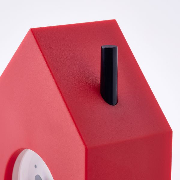 Будильник, красный 11x16 см IKEA KLAMPNISSE КЛАМПНИССЕ 704.981.24 - схема-чертеж с размерами
