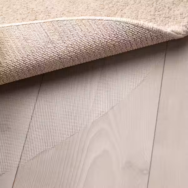 STOENSE Ковер, короткий ворс - белый с оттенком 195 см - фото 5