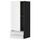 Навесной шкаф с дверцей, 2 ящика МЕТОД / МАКСИМЕРА, черный, Нодста белый