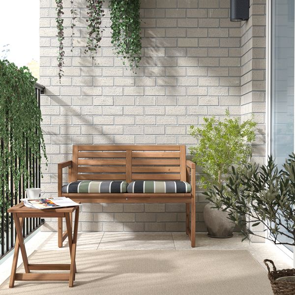 Садовая скамья со спинкой IKEA NÄMMARÖ 495.349.68 - схема-чертеж с размерами