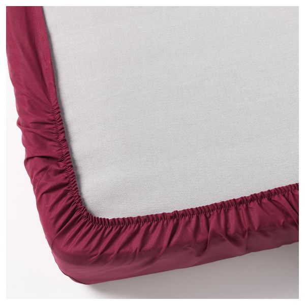 Простыня натяжная СЁМНИГ, темно-розовый (90x200 см) - фото 2