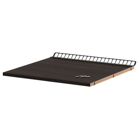 Полка с вентиляцией, под дерево черный 60x60 см IKEA УТРУСТА 703.681.46