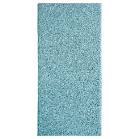 Ковер, длинный ворс АЛЛЕРСЛЕВ, синий (57x120 см)