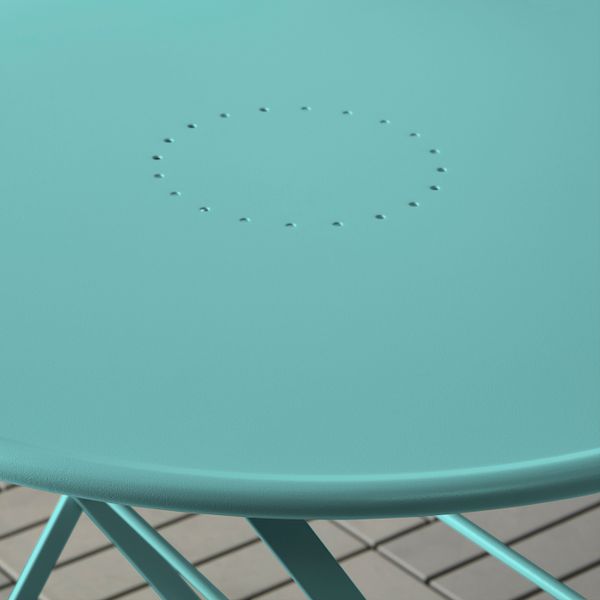 Садовый стол, складной/бирюзовый 65 см IKEA SALTHOLMEN САЛЬТХОЛЬМЕН 905.060.00 - фото 3