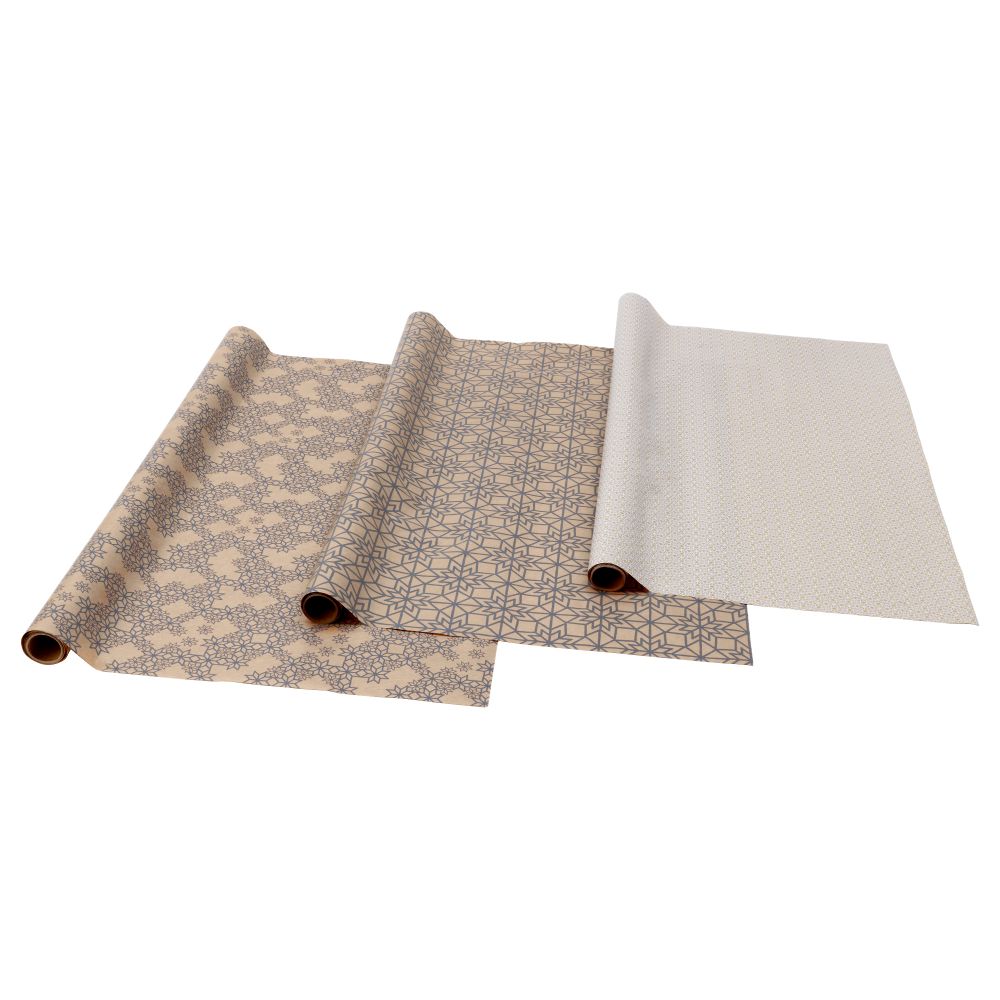 Рулон оберточной бумаги ВИНТЕР 2017, различные орнаменты (3x0.7 м) - фото 1