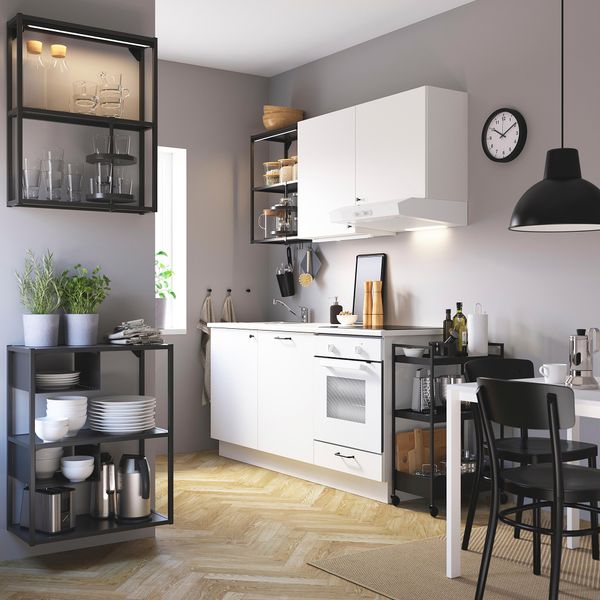 Комбинация для хранения, 60x30x150 см, антрацит IKEA BEGIVENHET БЕГИВЕНХЕТ 893.315.77 - фото 3