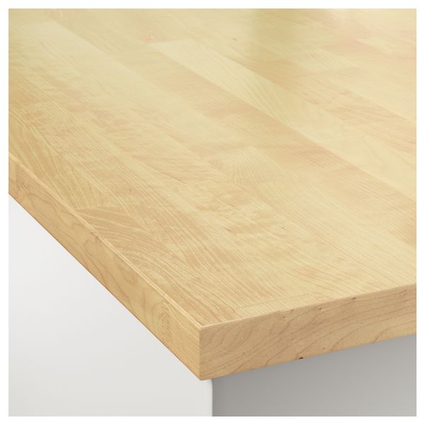 Столешница КАРЛБИ, береза - схема-чертеж с размерами