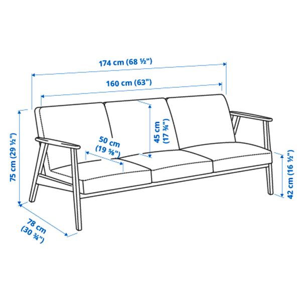 IKEA, дополнительный ракурс - схема-чертеж с размерами