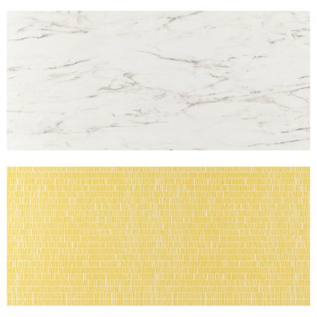 Настенная панель, двусторонний под белый мрамор, с рисунком 119.6x55 см IKEA ЛИЗЕКИЛЬ 503.971.64