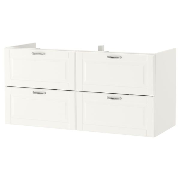 Шкаф для раковины с 4 ящик, 120x47x58 см, Kasjön белый IKEA GODMORGON ГОДМОРГОН 503.876.74 - фото 2
