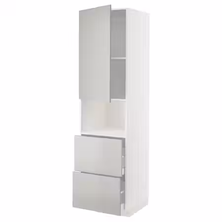 METOD / MAXIMERA Высокий шкаф д/СВЧ/дверца/2ящика