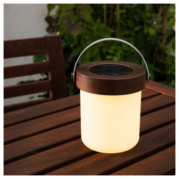 Настольная светодиодная лампа, солнечная батарея СОЛВИДЕН, акация (15 см) - схема-чертеж с размерами