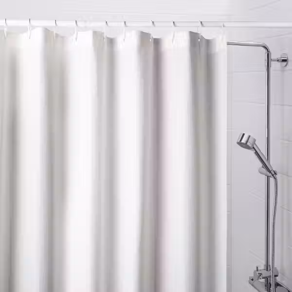BORSTALOE БОРСТАЛОЭ Штора для ванной - белый 180x200 см - фото 3