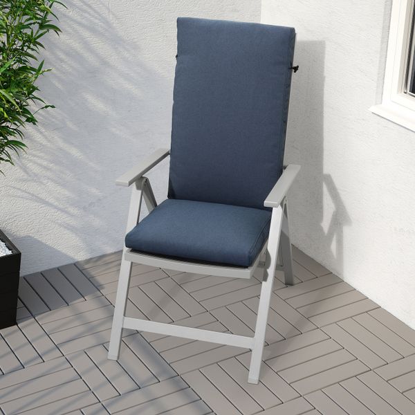 Подушка на садовую мебель, синий 116x45 см IKEA ФРЁСЁН/ДУВХОЛЬМЕН 592.531.56 - фото 2