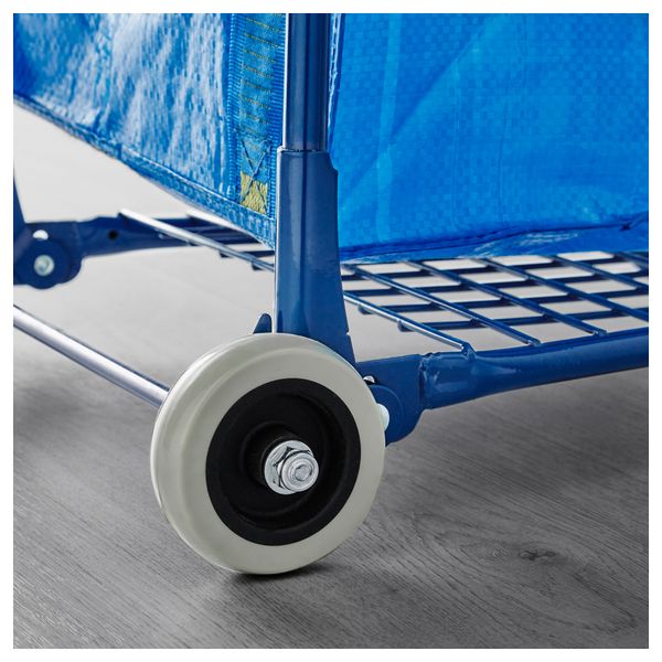 Тележка с сумкой ФРАКТА, синий - схема-чертеж с размерами