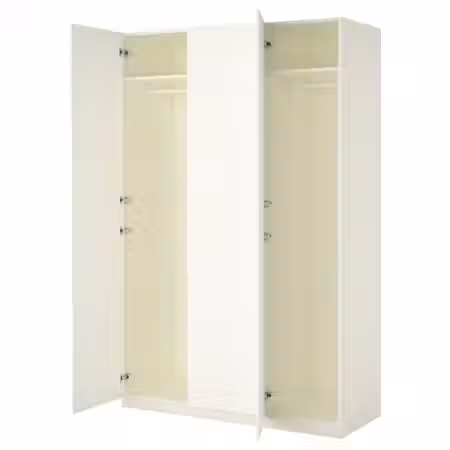 PAX / FORSAND Гардероб - белый/белый 150x60x236 см