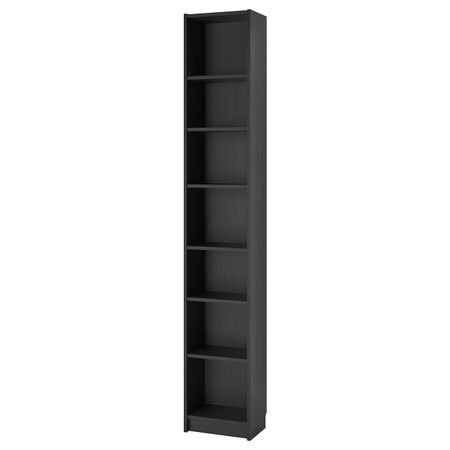 Стеллаж, черно-коричневый 40x28x237 см IKEA BILLY БИЛЛИ 892.439.86