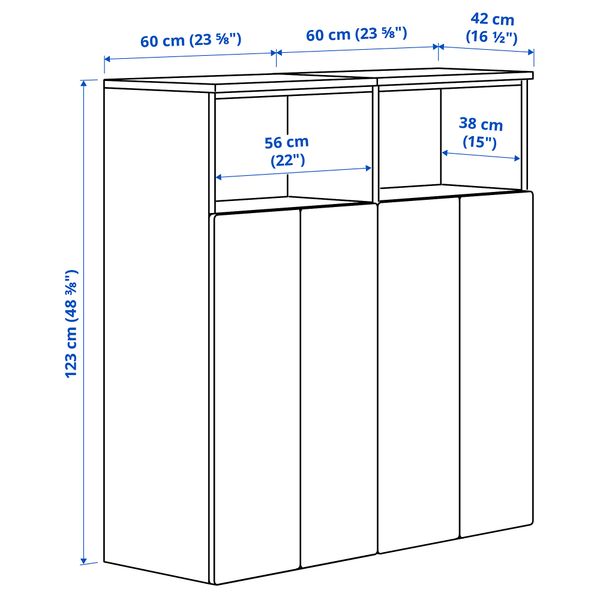 IKEA, дополнительный ракурс - схема-чертеж с размерами
