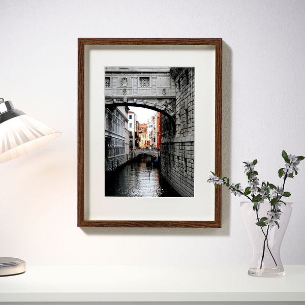 Рама, 30x40 см, классический коричневый IKEA HOVSTA ХОВСТА 803.657.79 - фото 4