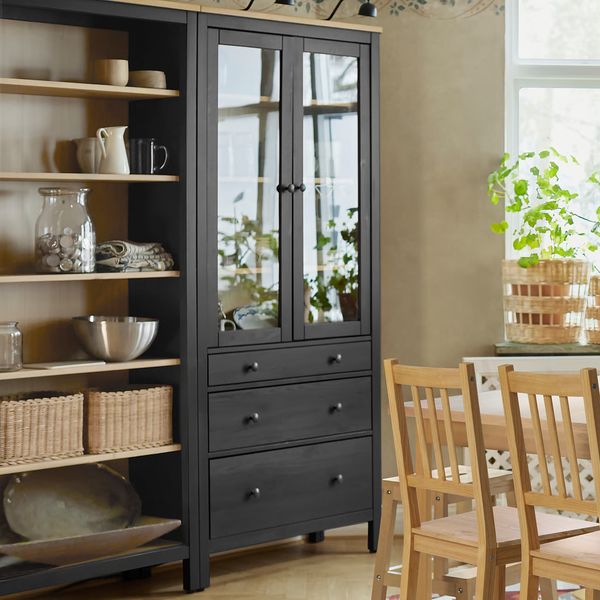 HEMNES Комб для хран с дверц/ящ - схема-чертеж с размерами